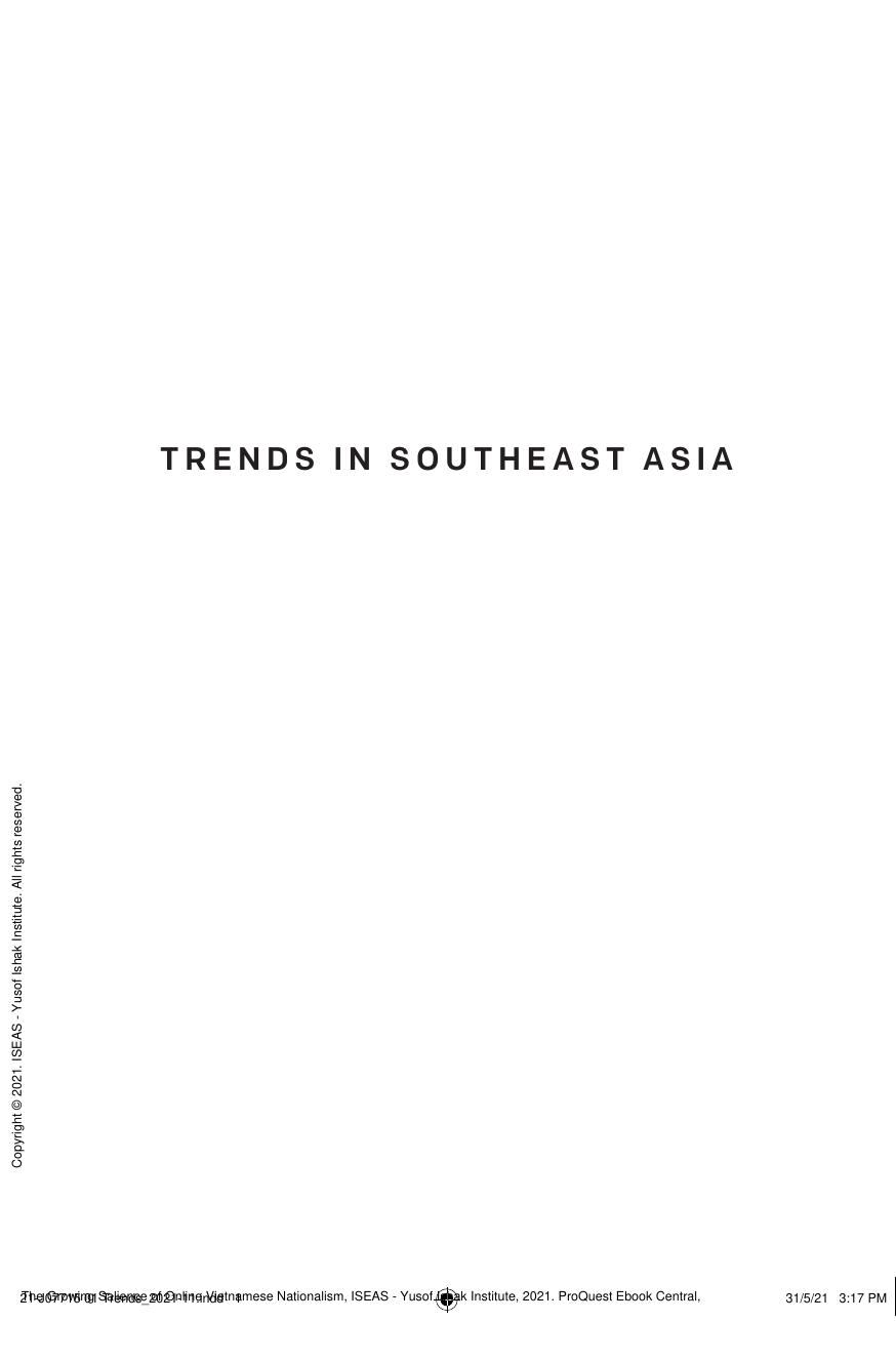 The Growing Salience of Online Vietnamese Nationalism by Luong
