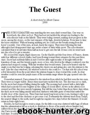 The Guest by Albert Camus