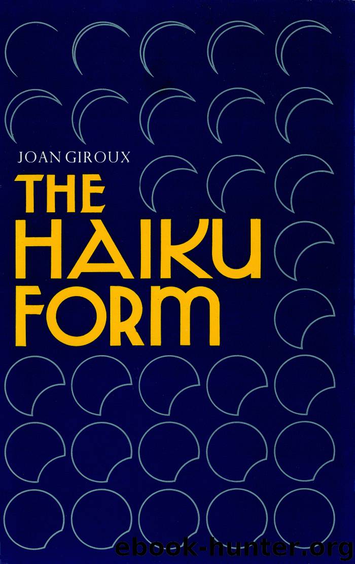 The Haiku Form by Joan Giroux