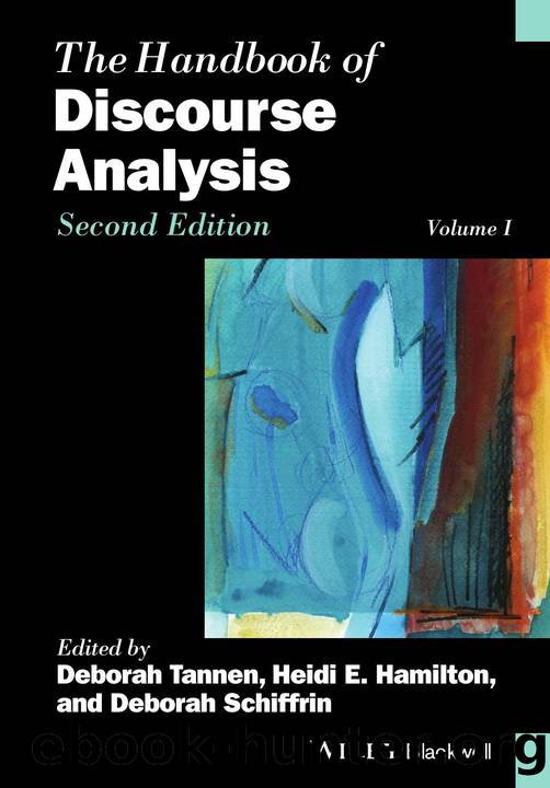 The Handbook of Discourse Analysis by Deborah Tannen
