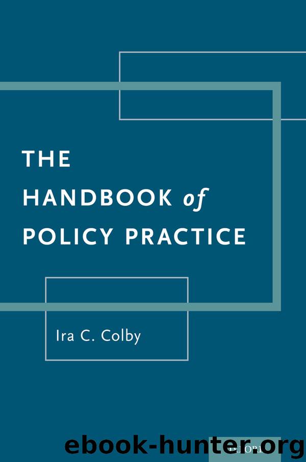 The Handbook of Policy Practice by Ira C. Colby