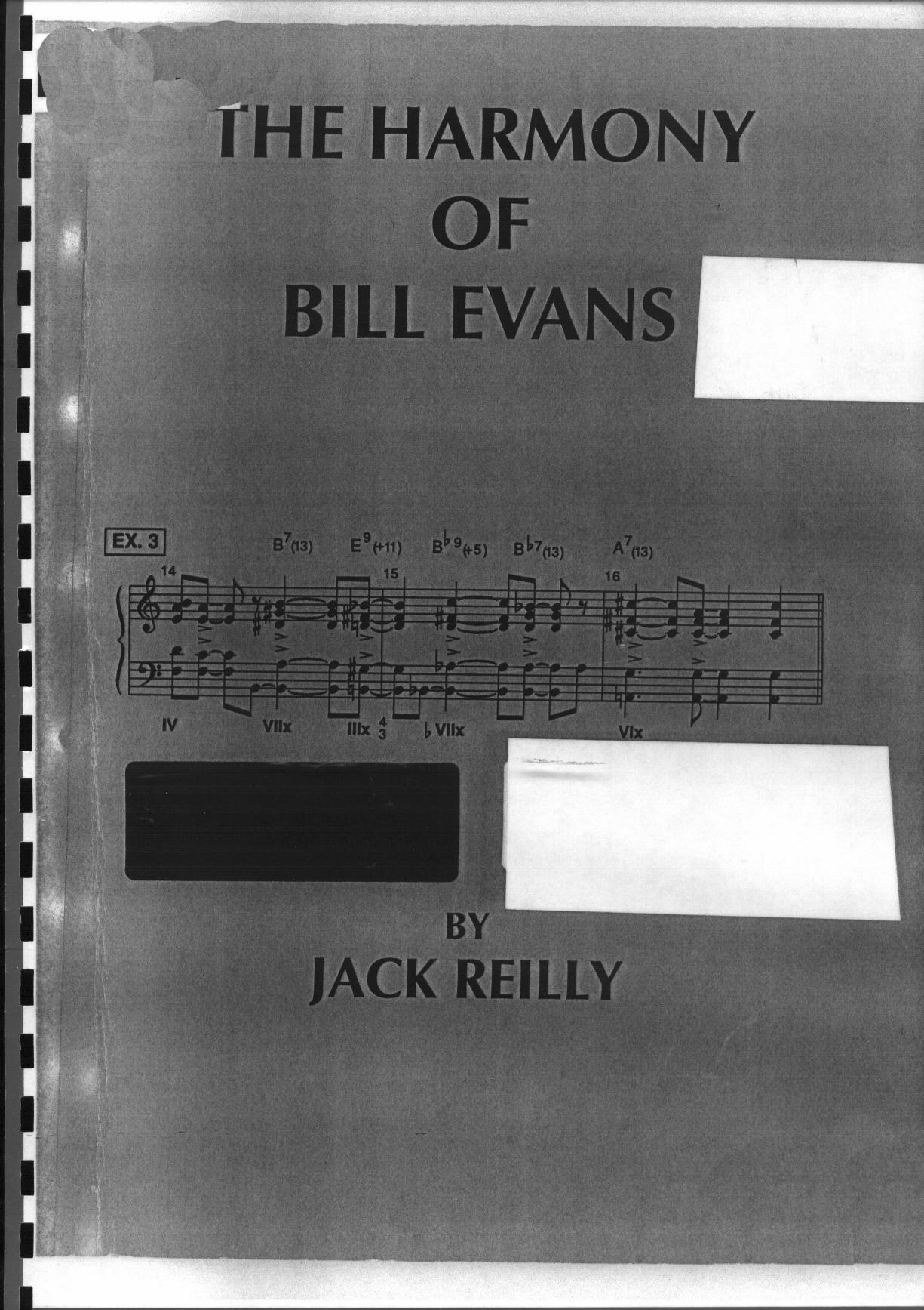 The Harmony Of Bill Evans (Piano Score) by Unknown