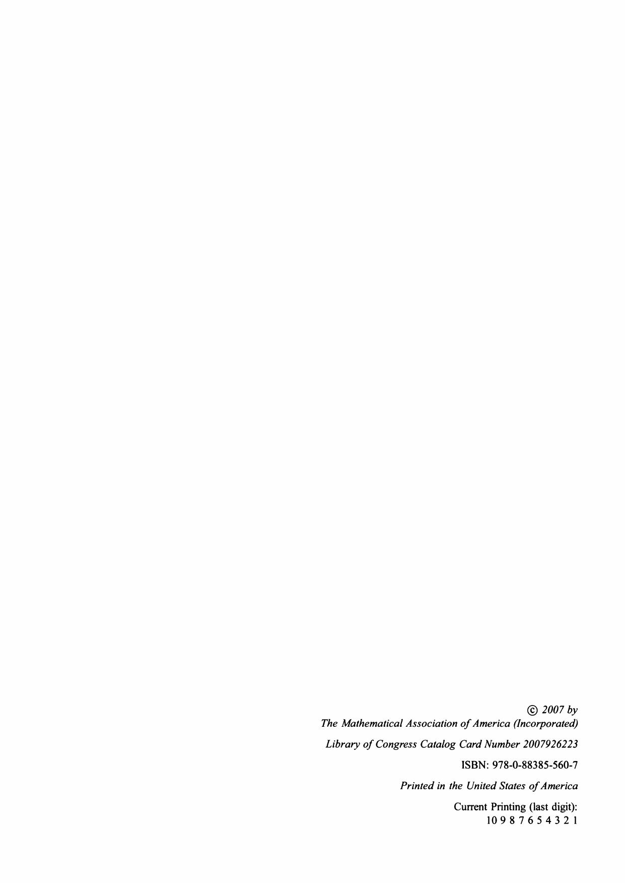 The Harmony of the World: 75 Years of Mathematics Magazine by Gerald L. Alexanderson Peter Ross