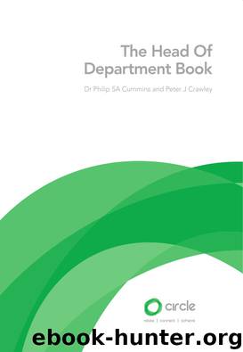 The Head of Department Book by Dr Philip SA Cummins Peter J Crawley
