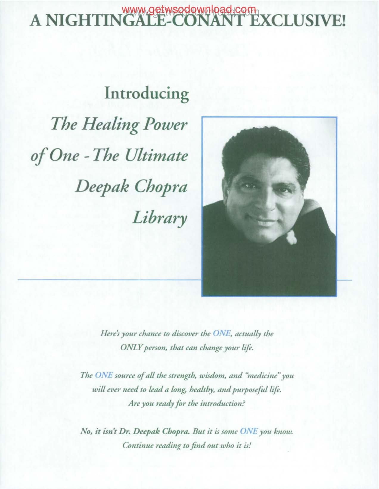 The Healing Power of One by Unknown