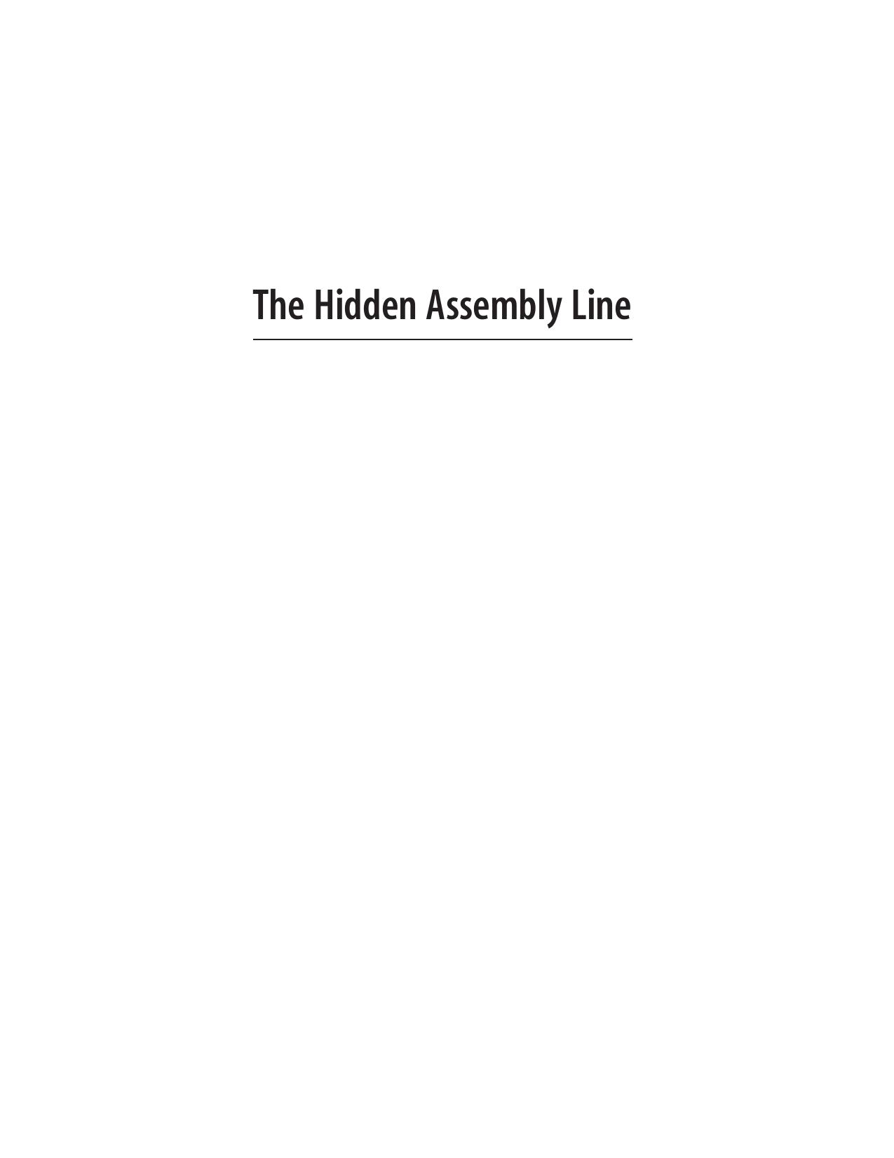 The Hidden Assembly Line: Gender Dynamics of Subcontracted Work in a Global Economy by Radhika Balakrishnan