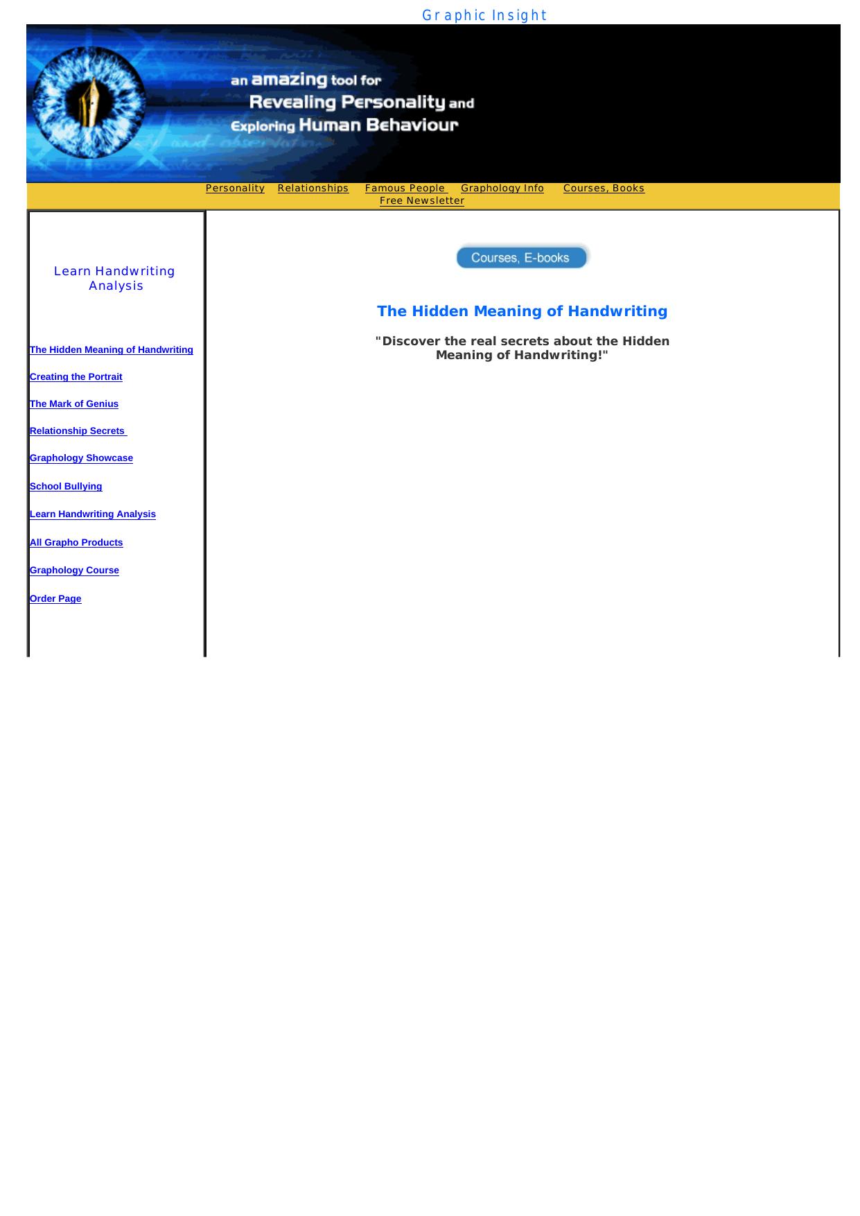 The Hidden Meaning Of Handwriting. by Best of Kuszter's Collection