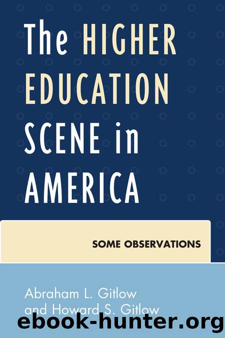 The Higher Education Scene in America by Gitlow Abraham;Gitlow Howard; & Howard S. Gitlow