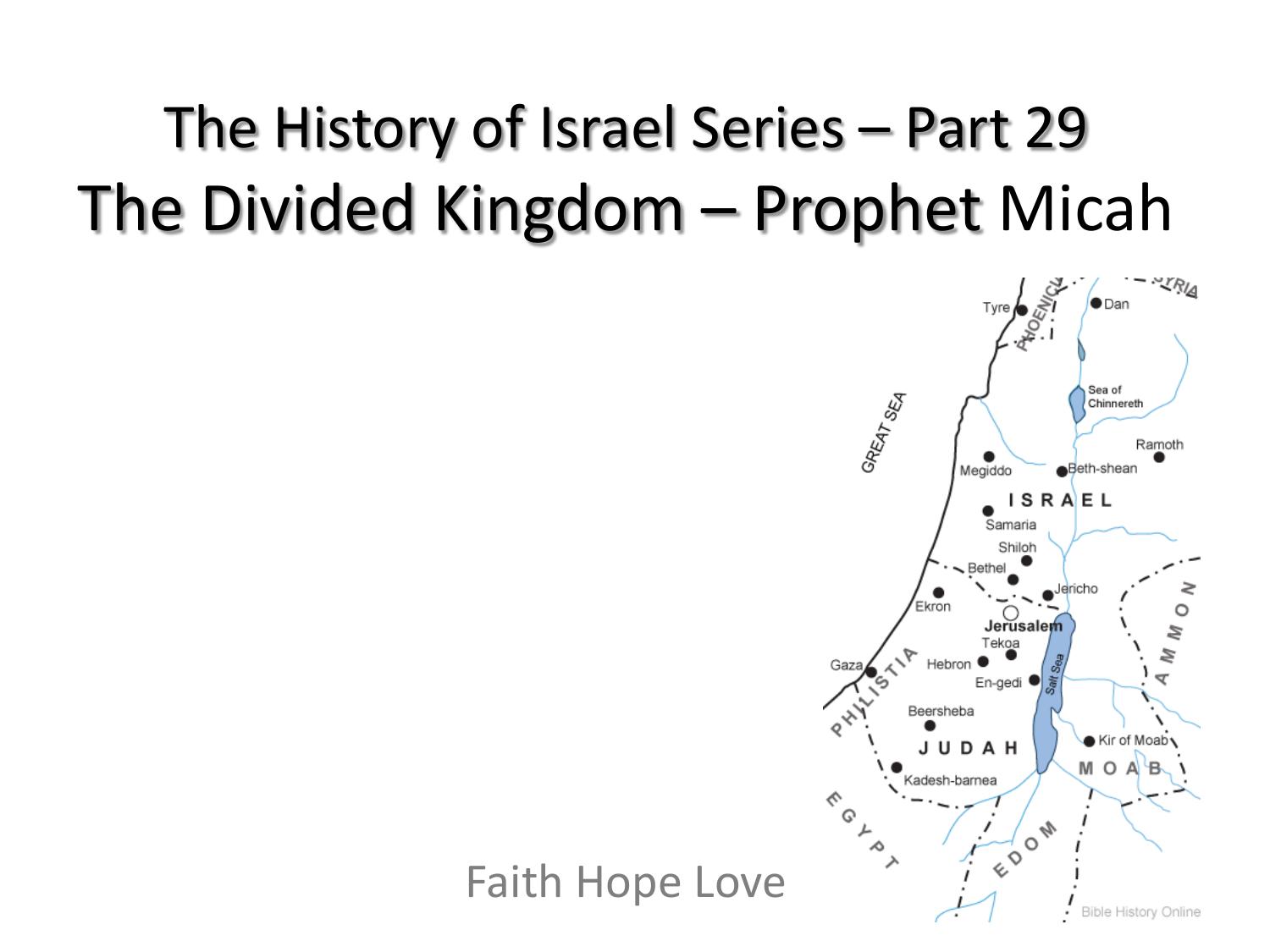 The History of Israel by Faith-Hope_Love