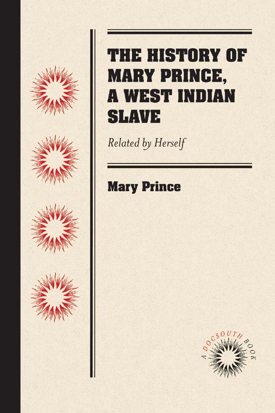 The History of Mary Prince, a West Indian Slave : Related by Herself, DocSouth Books Edition by Unknow