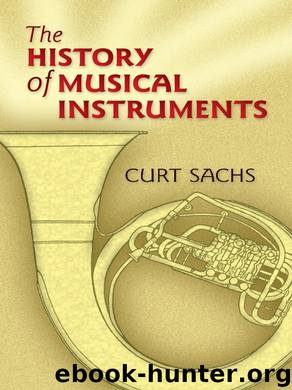 The History of Musical Instruments (Dover Books on Music) by Curt Sachs