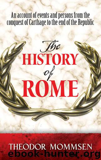 The History of Rome (Dover Books on History, Political and Social Science) by Mommsen Theodor