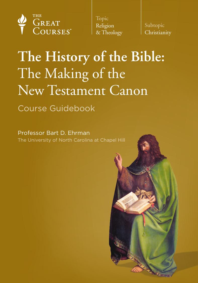 The History of the Bible by The Great Courses