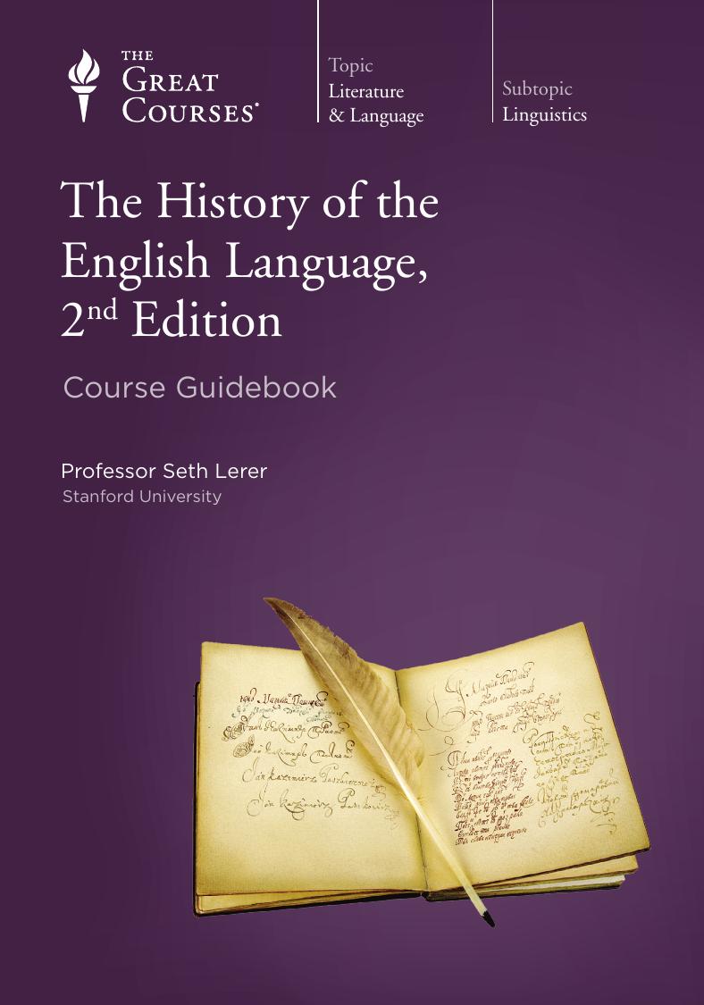 The History of the English Language, 2nd Edition by Seth Lerer