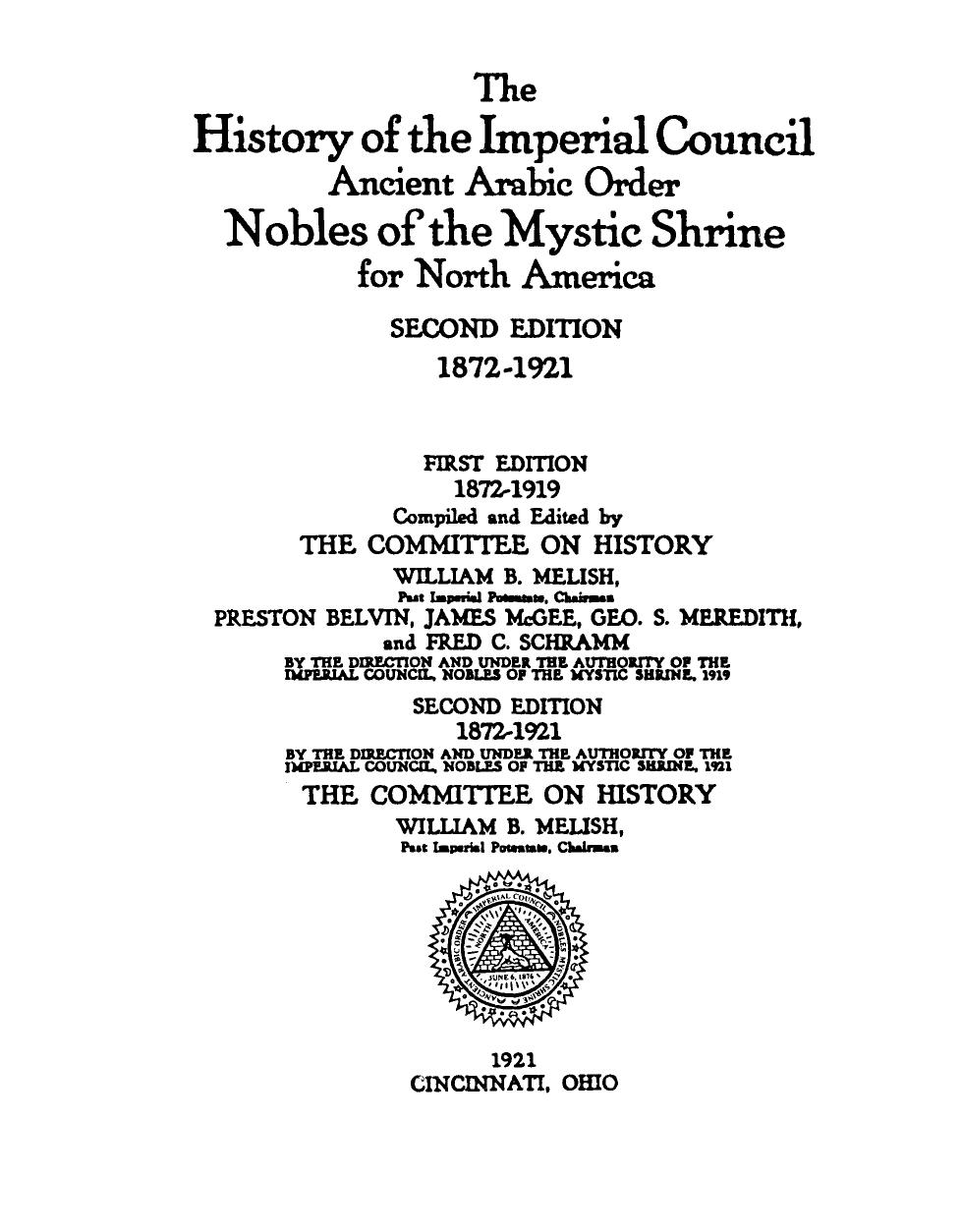 The History of the Shrine Part I by Unknown