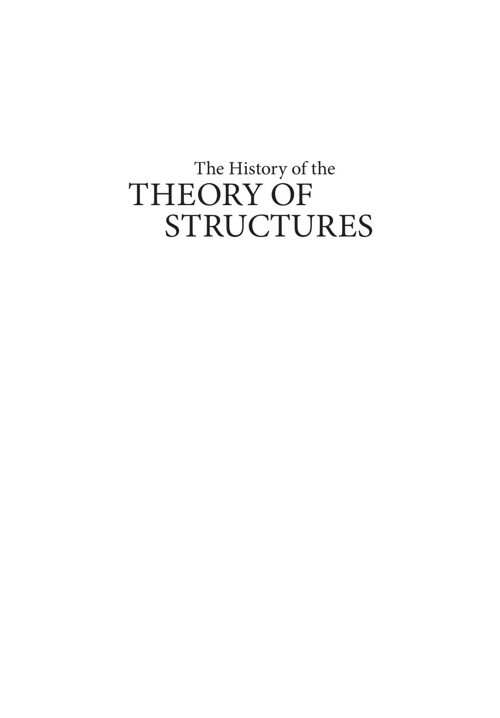 The History of the Theory of Structures: Searching for Equilibrium 2nd Edition by Unknown