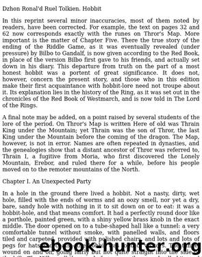 The Hobbit by Tolkien JRR