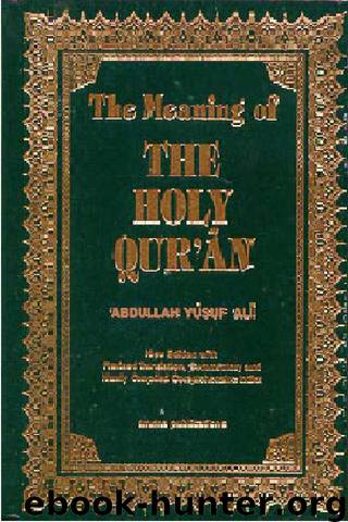 The Holy Quran (English-Yusuf-Ali) by God Allah
