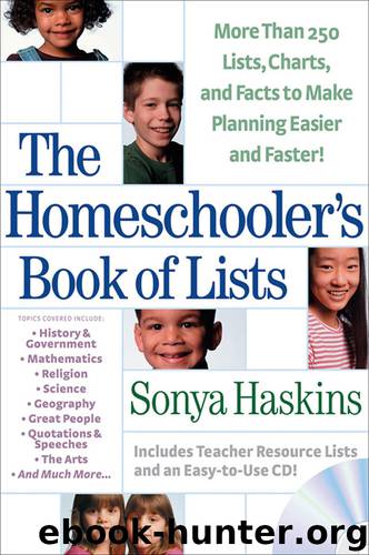 The Homeschooler's Book of Lists by Sonya Haskins