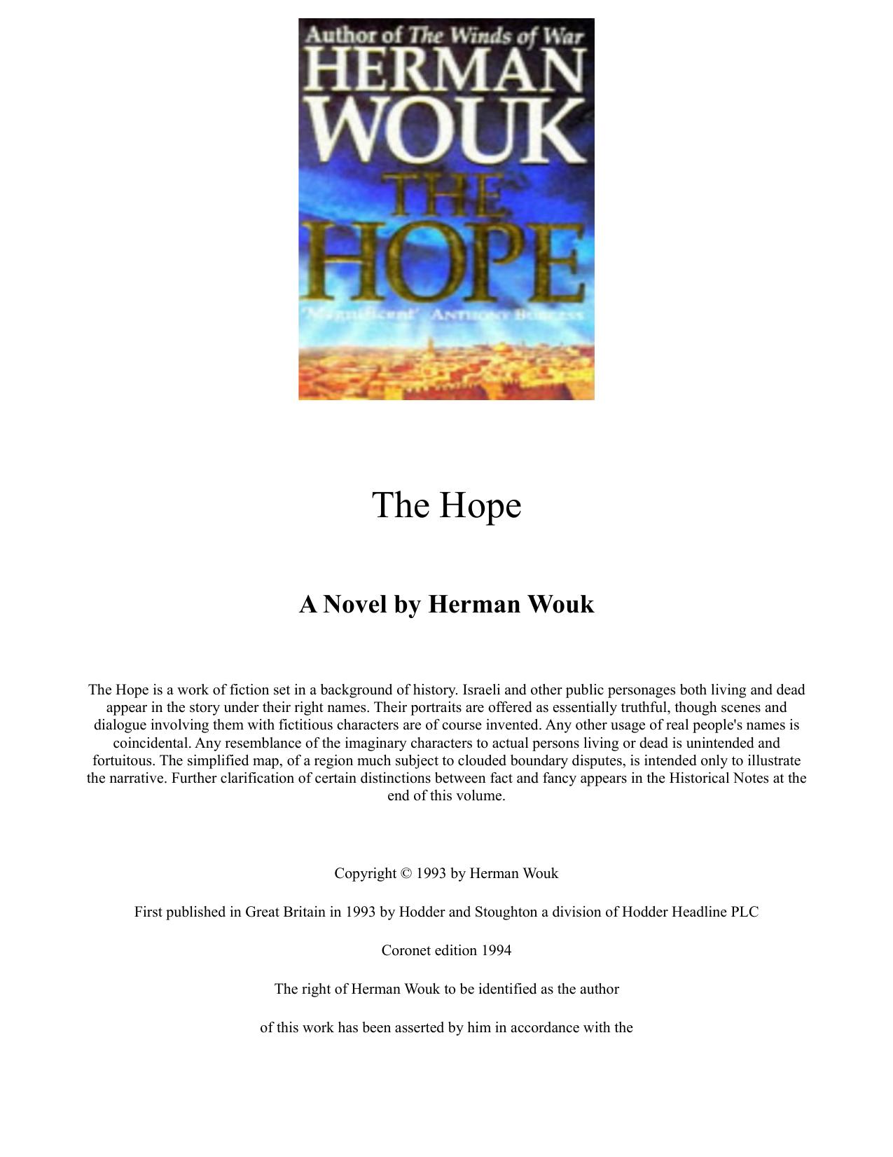The Hope by Herman Wouk