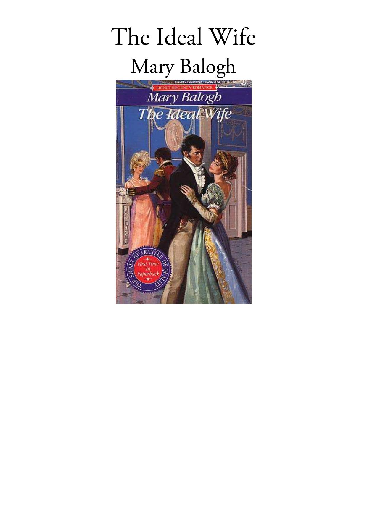 The Ideal Wife by Mary Balogh