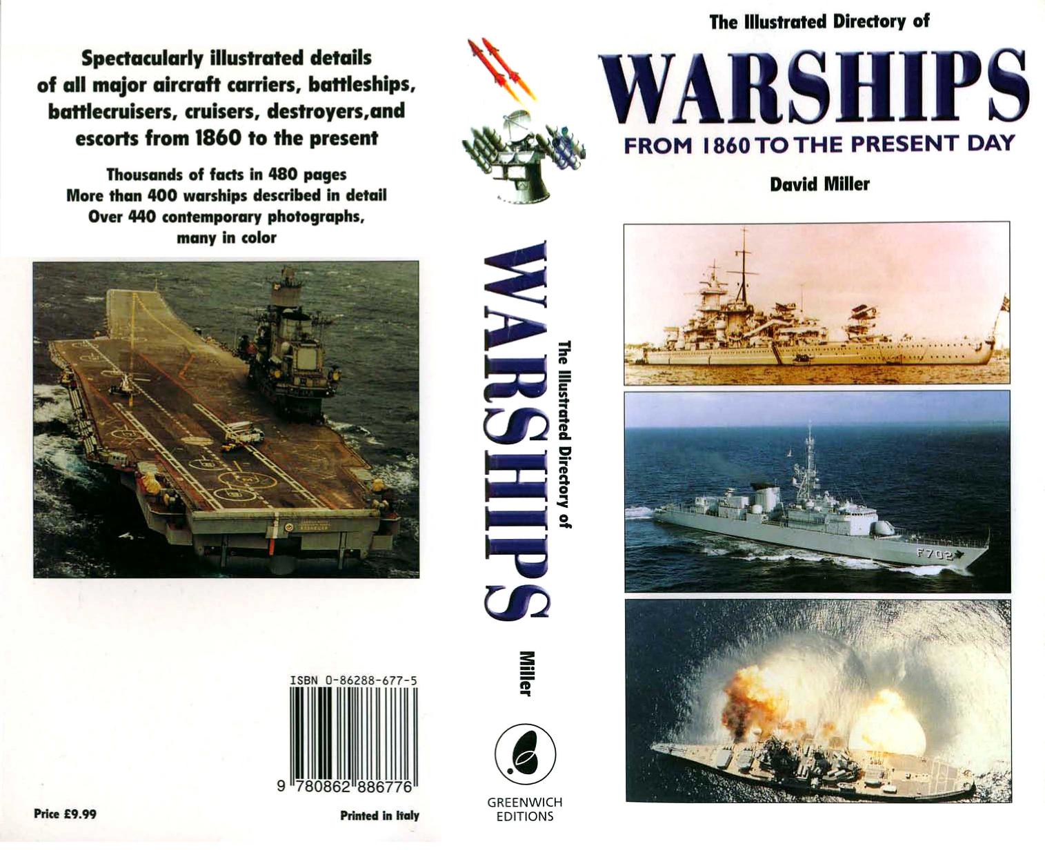 The Illustrated Directory of Warships. From 1860 to the Present by Unknown