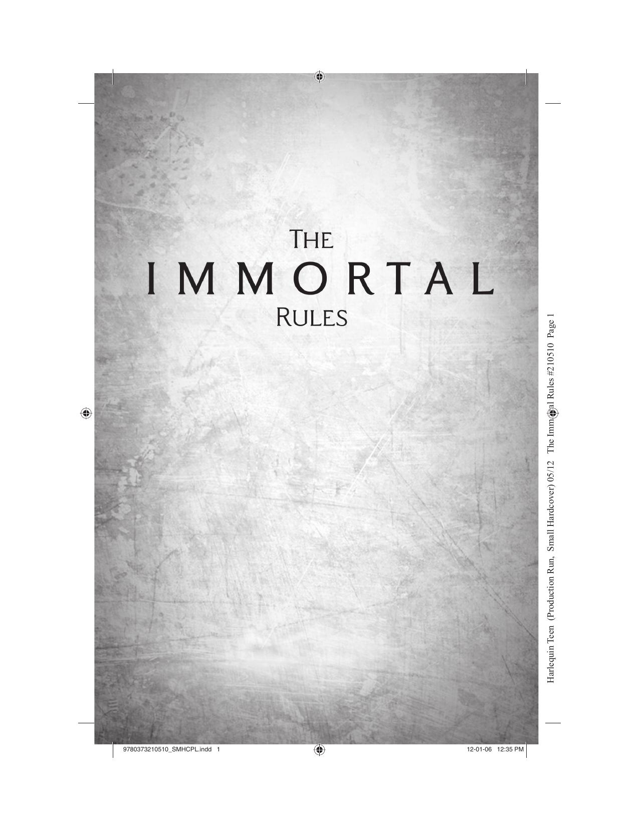 The Immortal Rules by Julie Kagawa