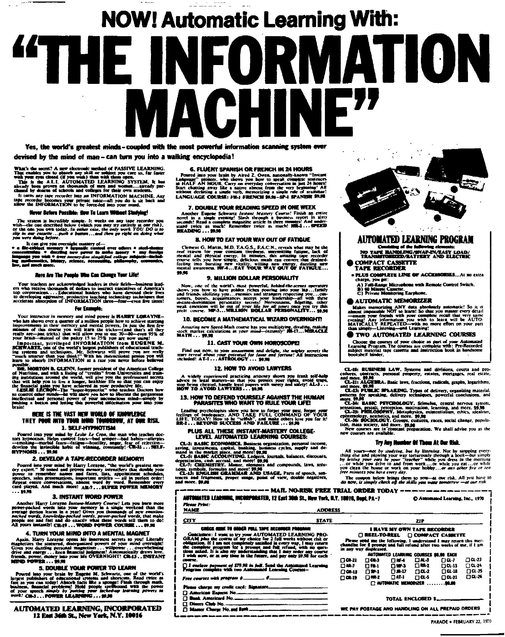 The Information Machine by Copyright 2005 Heritage Microfilm Inc. and Newspaperarchive.com
