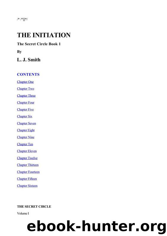 The Initiation (The Secret Circle, #1) by The Initiation