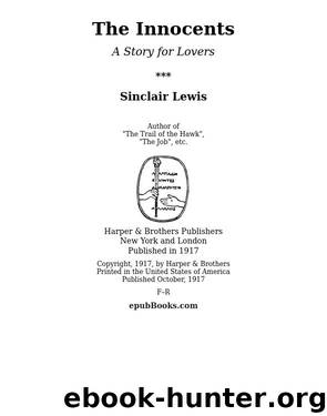 The Innocents by Sinclair Lewis
