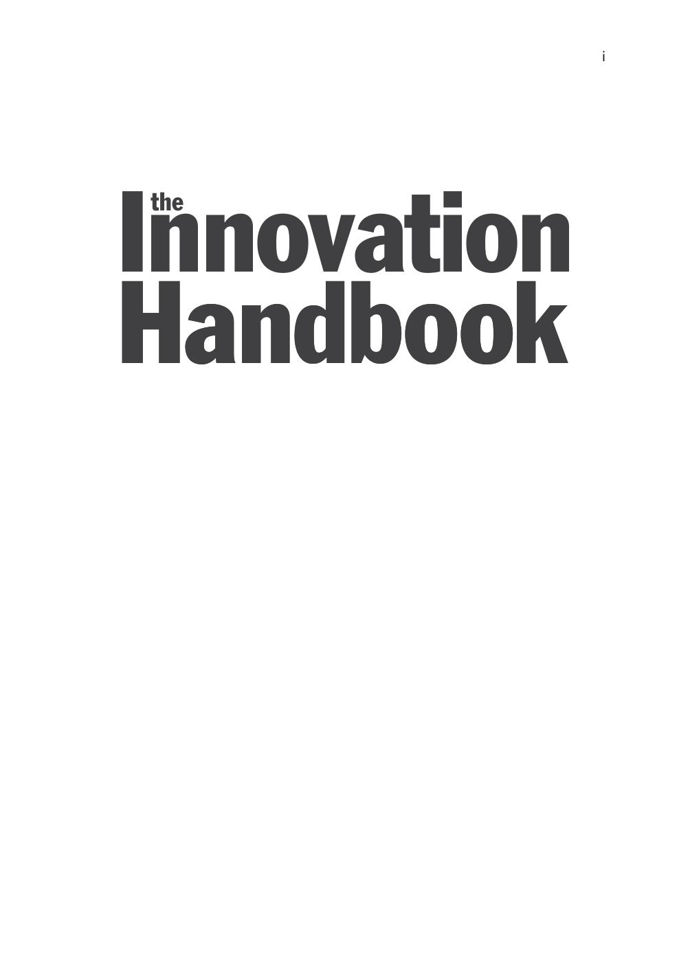 The Innovation Handbook: How to Develop, Manage and Protect Your Most Profitable Ideas by Adam Jolly
