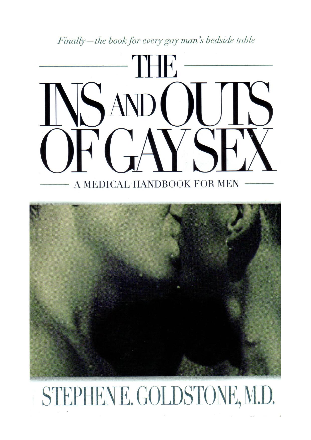 The Ins and Outs of Gay Sex [Repost] by Stephen E. Goldstone