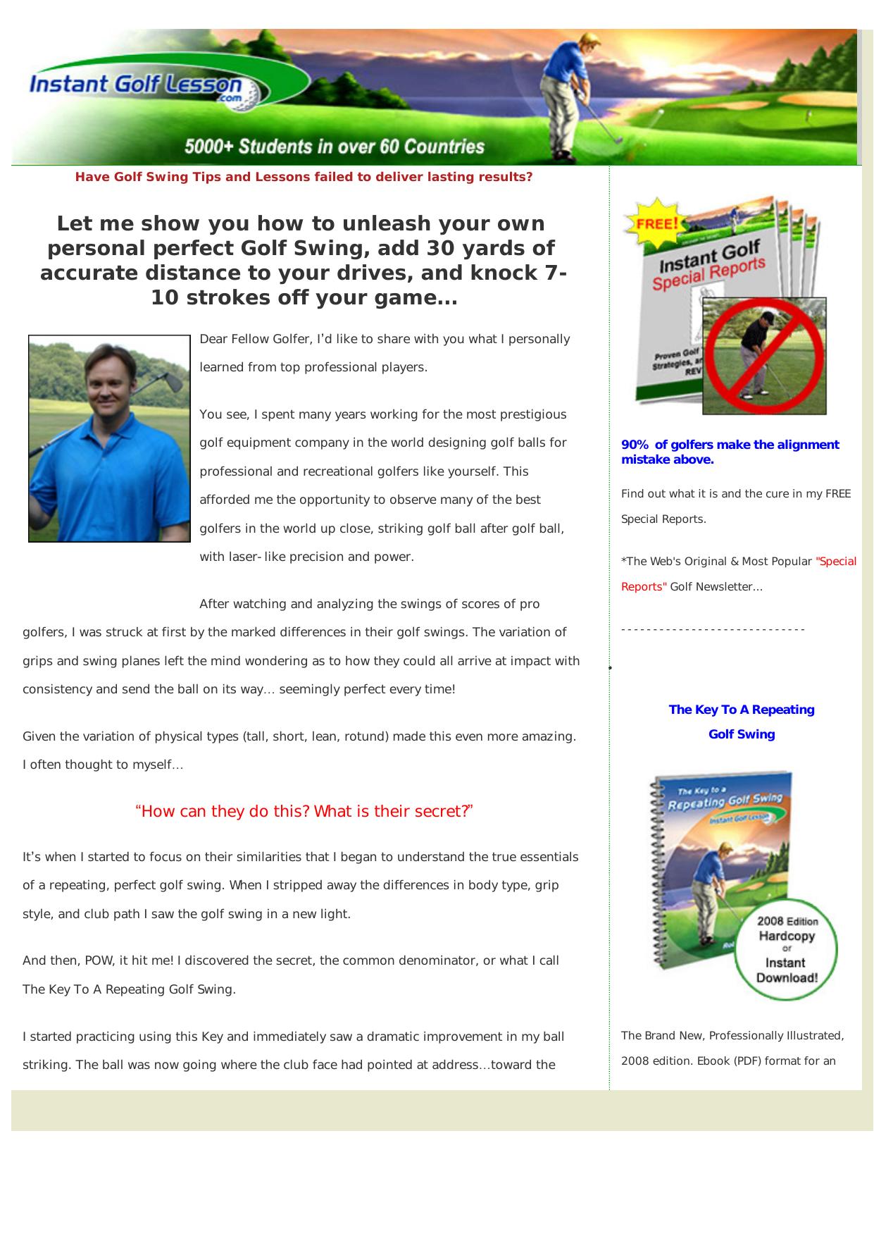 The Instant Golf Swing. by Best of Kuszter's Collection