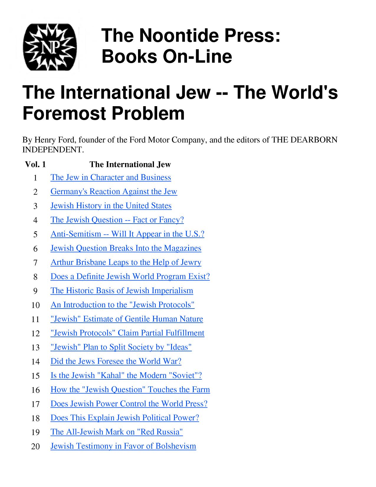 The International Jew (2007) pdf by roflcopter2110