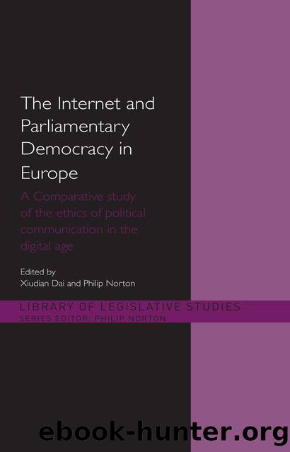 The Internet and European Parliamentary Democracy: A Comparative Study of the Ethics of Political Communication in the Digital Age by Xiudian Dai & Philip Norton