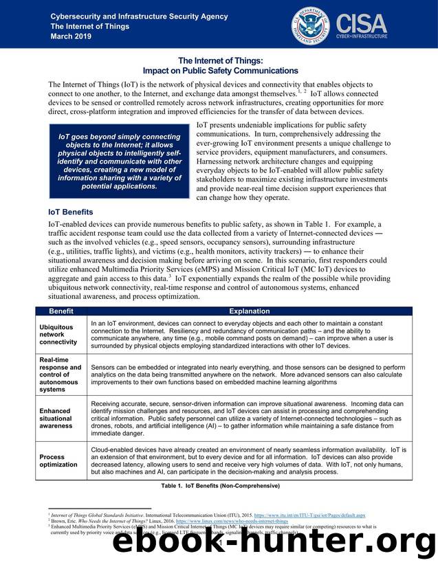 The Internet of Things: Impact on Public Safety Communications by FINAL