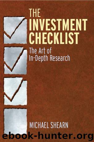 The Investment Checklist by Michael Shearn