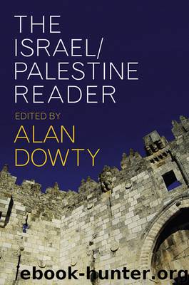 The IsraelPalestine Reader by Alan Dowty