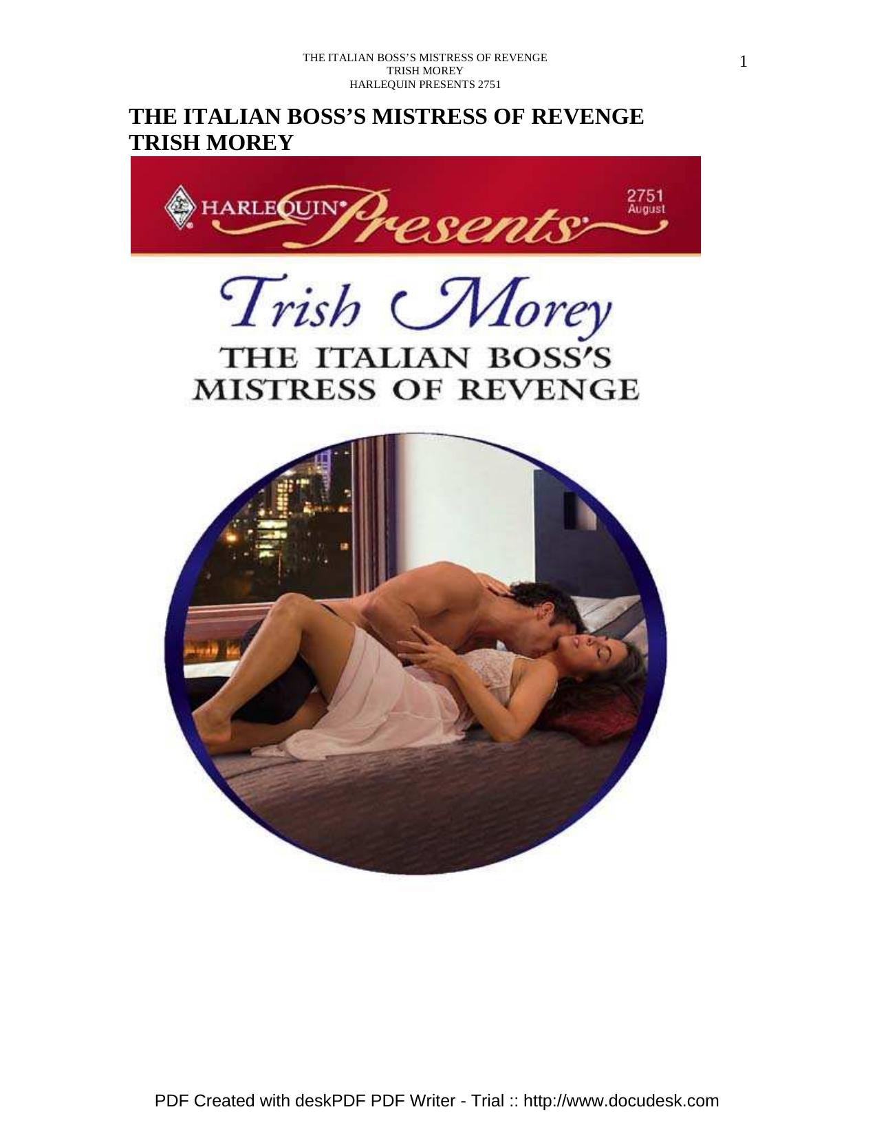 The Italian Boss's Mistress of Revenge by Trish Morey