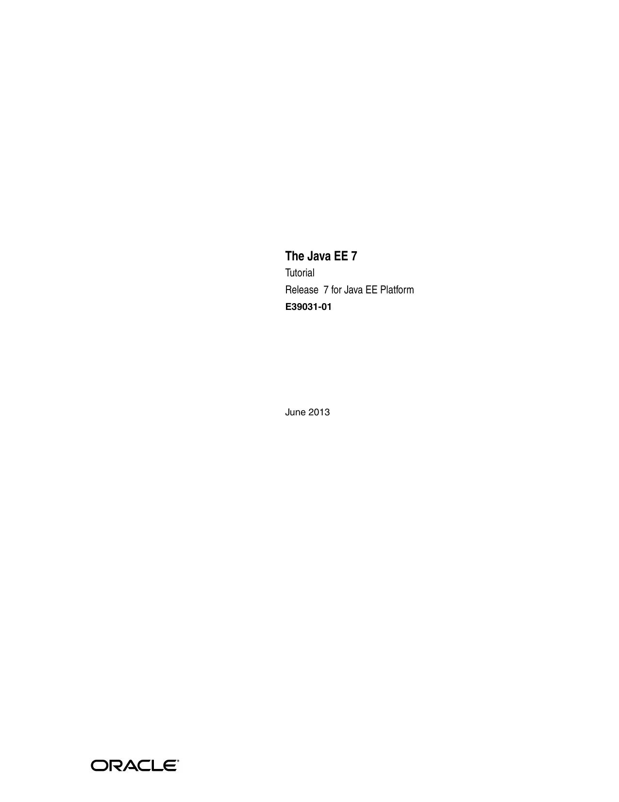 The Java EE 6 Tutorial by Oracle Corporation