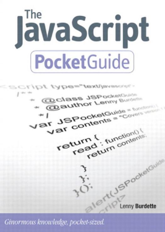 The JavaScript pocket guide by Burdette Lenny