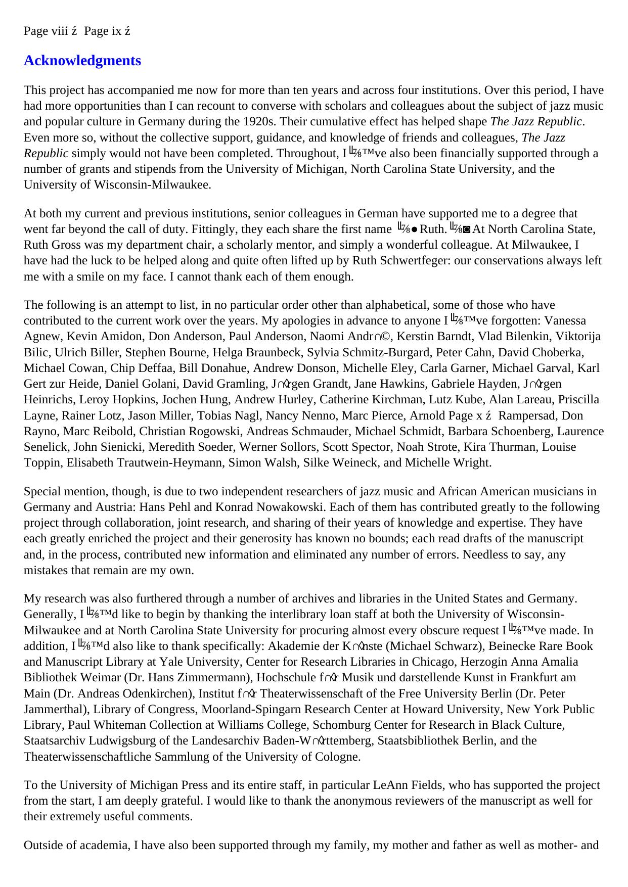 The Jazz Republic: Music, Race, and American Culture in Weimar Germany by coll