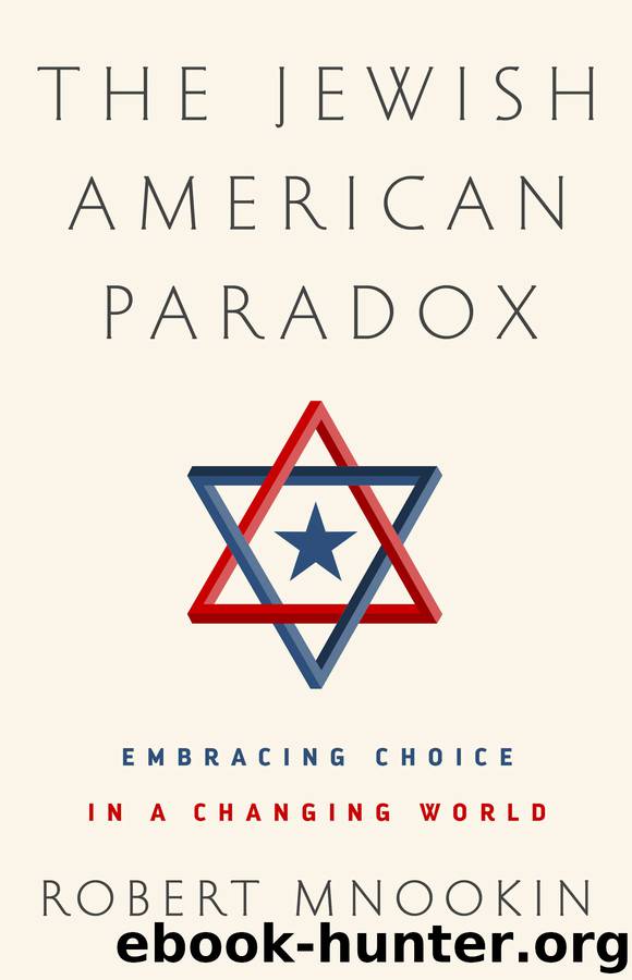The Jewish American Paradox by Robert H. Mnookin