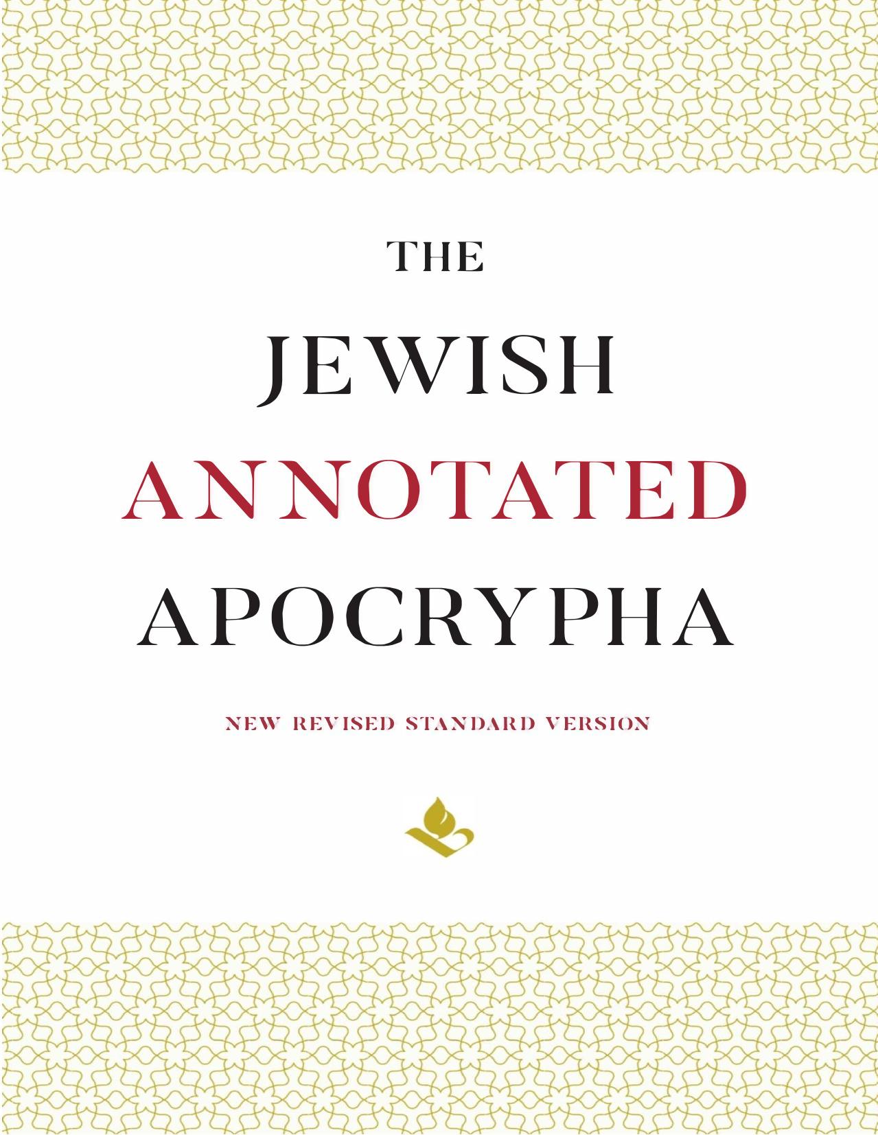 The Jewish Annotated Apocrypha by Jonathan Klawans Lawrence M. Wills