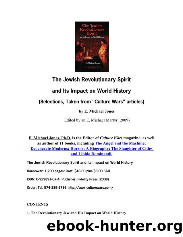 The Jewish Revolutionary Spirit and Its Impact on World History by Unknown