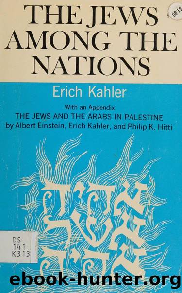 The Jews among the nations by Kahler Erich 1885-1970