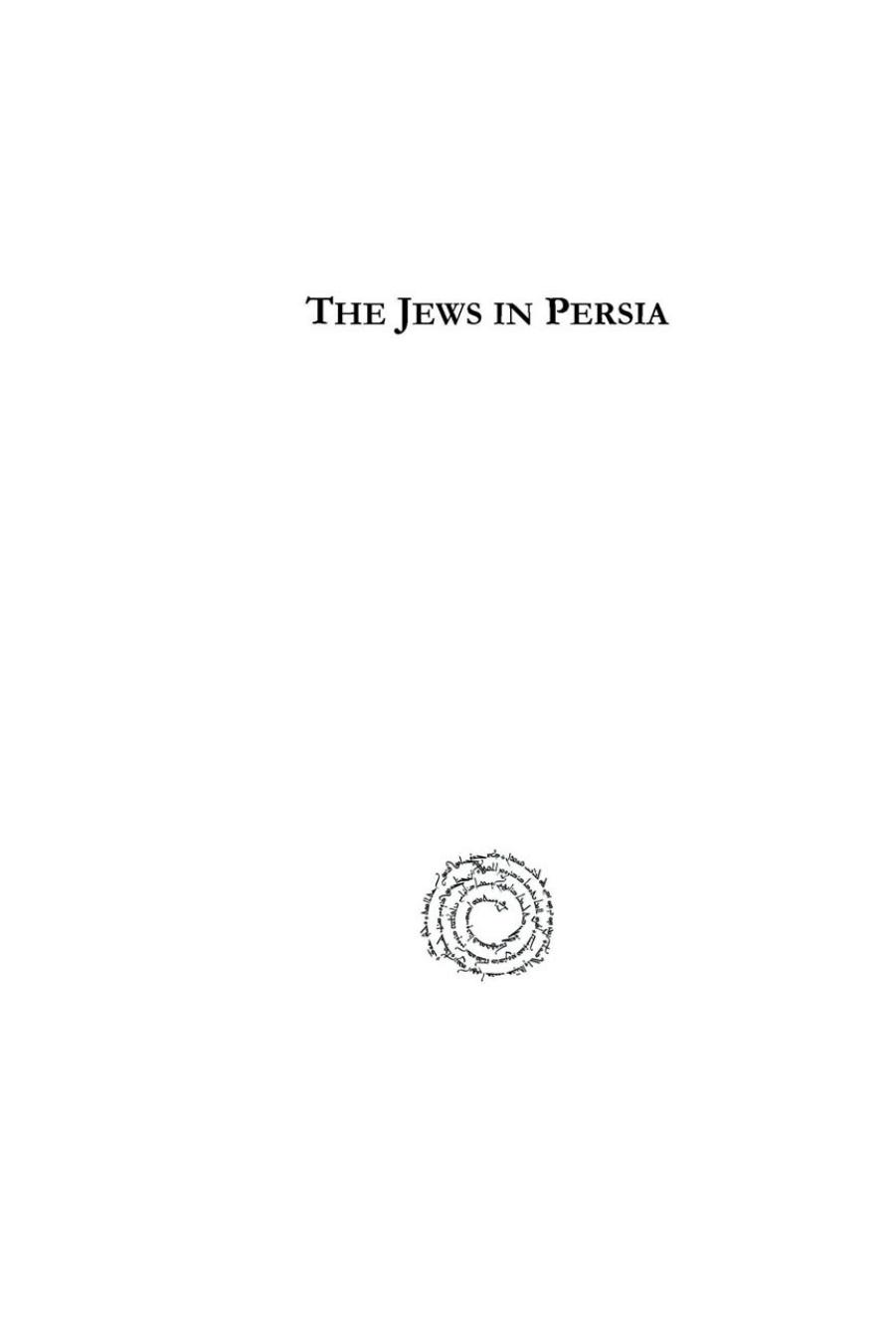 The Jews in Persia by Elkan Adler
