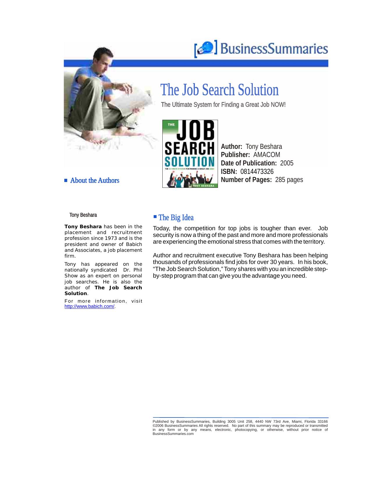 The Job Search Solution_BIZ.cdr by Unknown