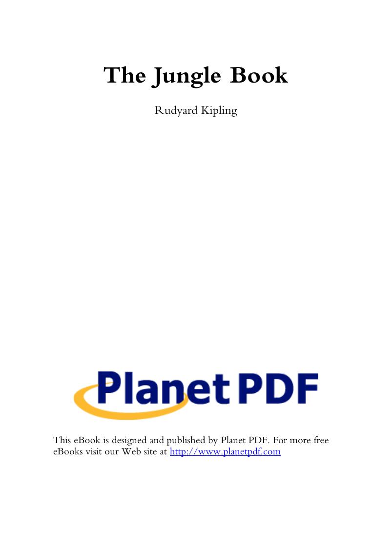 The Jungle Book by Rudyard Kipling