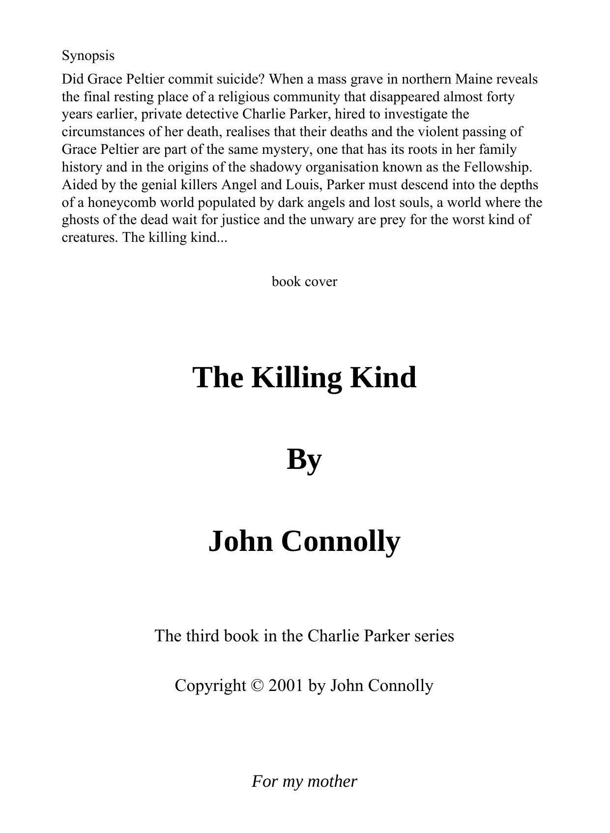 The Killing Kind by John Connolly